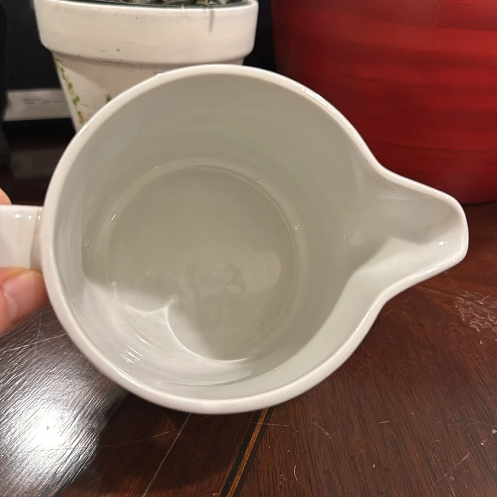 Vintage Arabia White Creamer Pitcher Gravy Boat